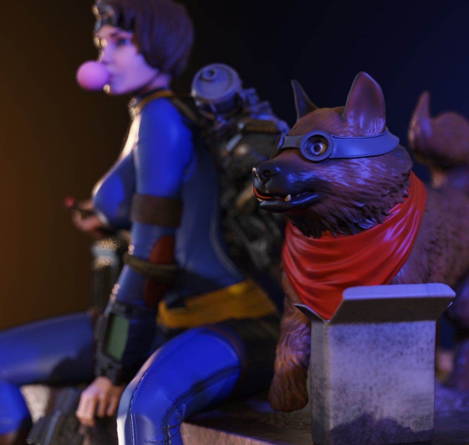 Fallout Girl 3D print model_2