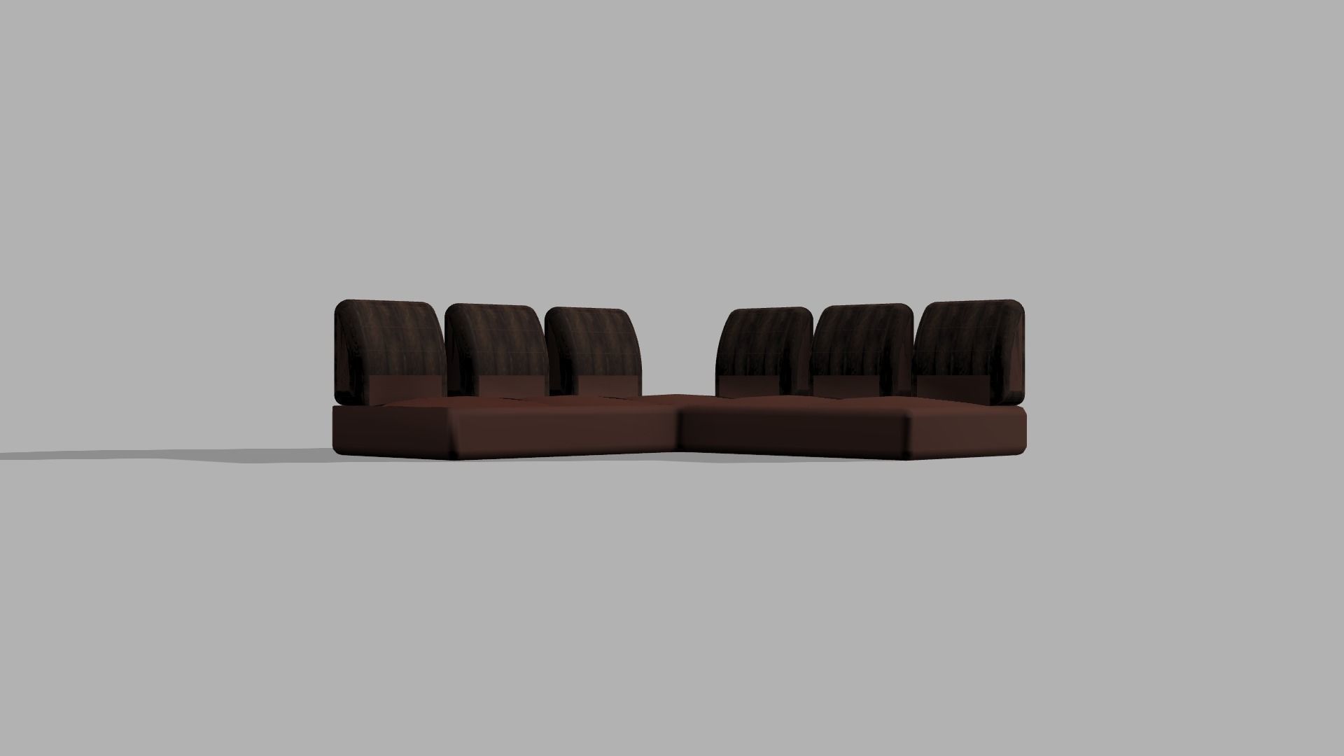 black sofa  3D model_7