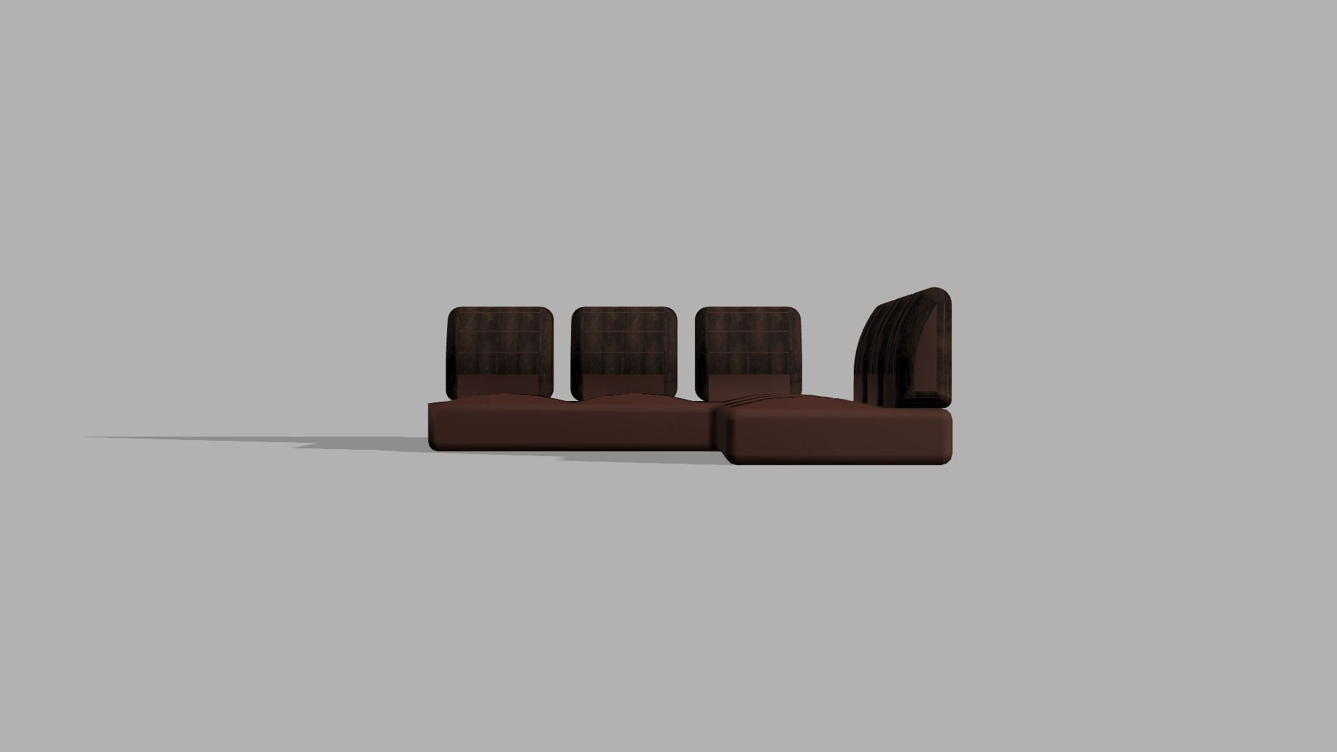 black sofa  3D model_1