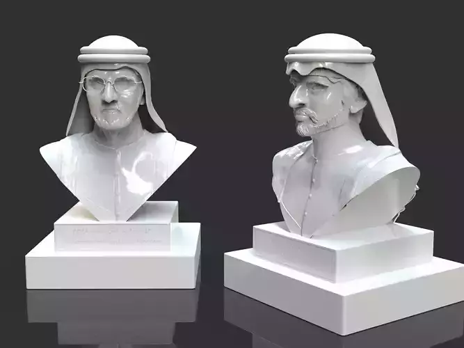 Arab Royal Family Father And Son Bust Pack