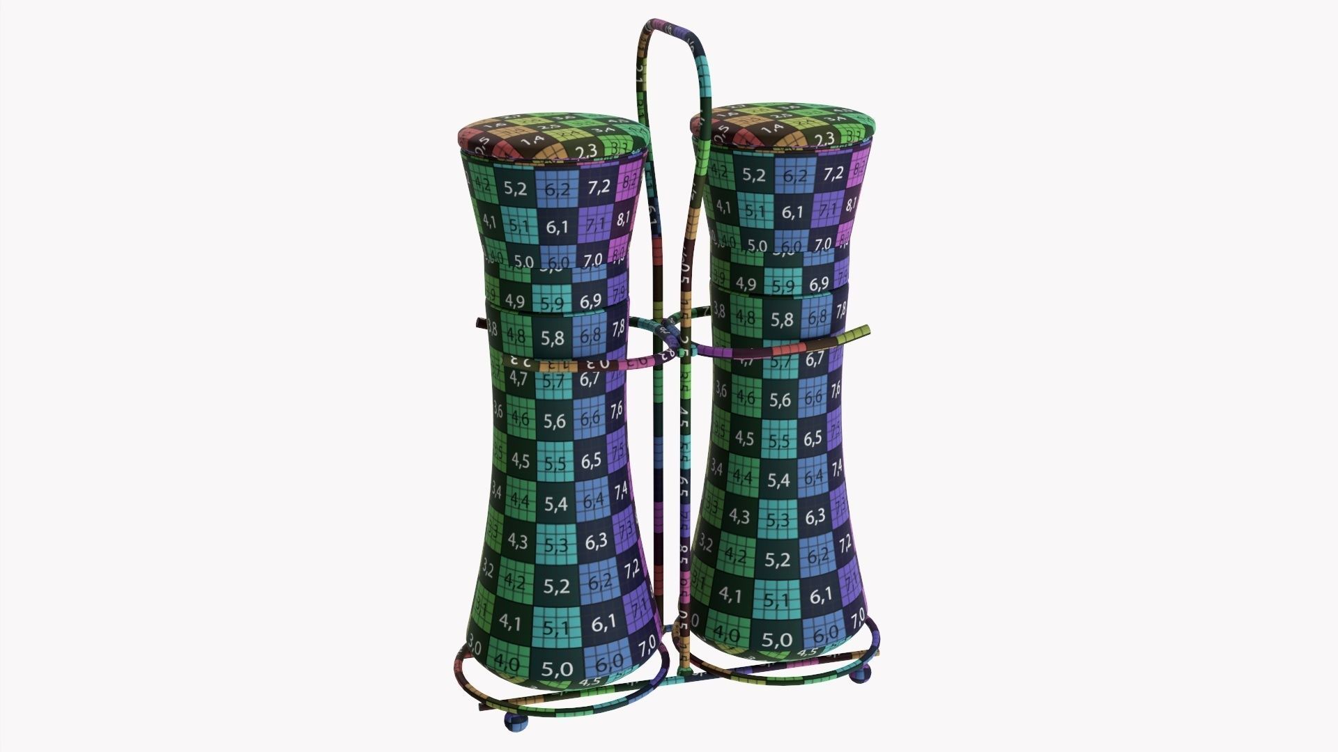 Pepper and salt grinder set 01 3D model_13