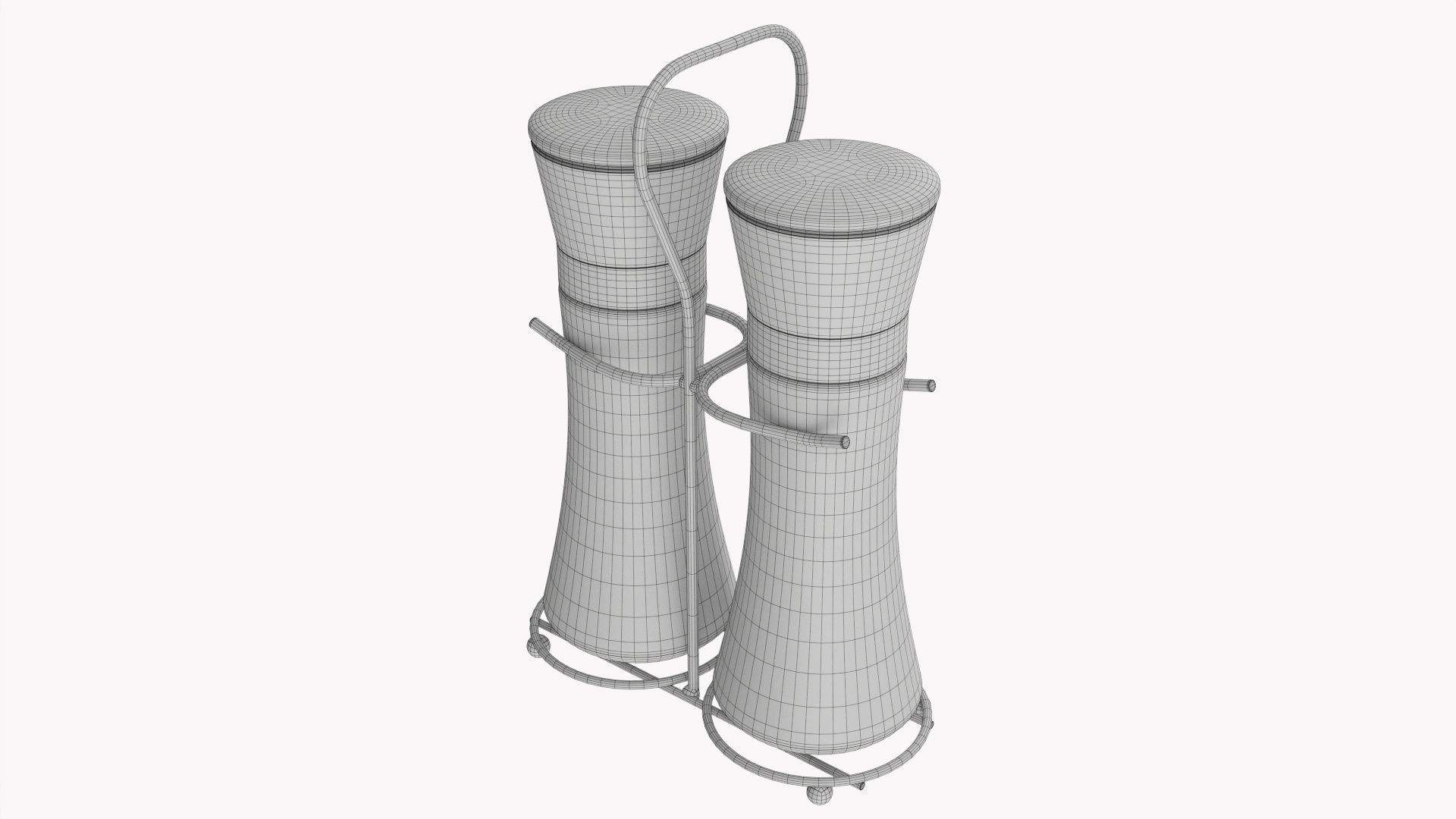 Pepper and salt grinder set 01 3D model_8