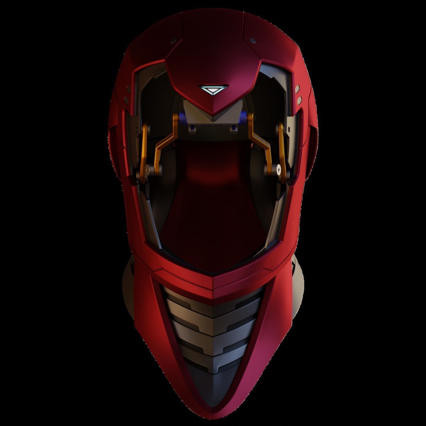 Ironman Model 51 Prime V2 Helmet with Interior Details 3D print model_9