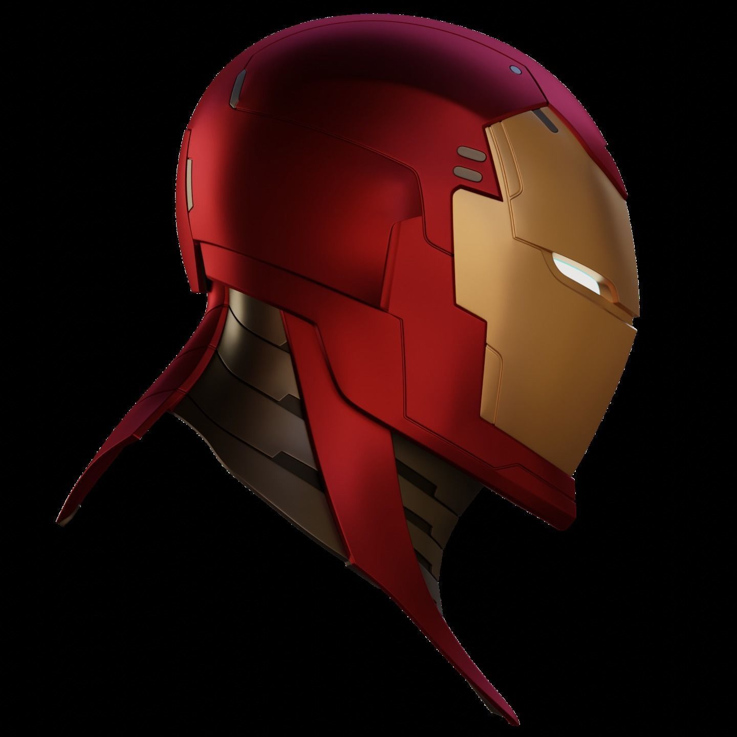 Ironman Model 51 Prime V2 Helmet with Interior Details 3D print model_14