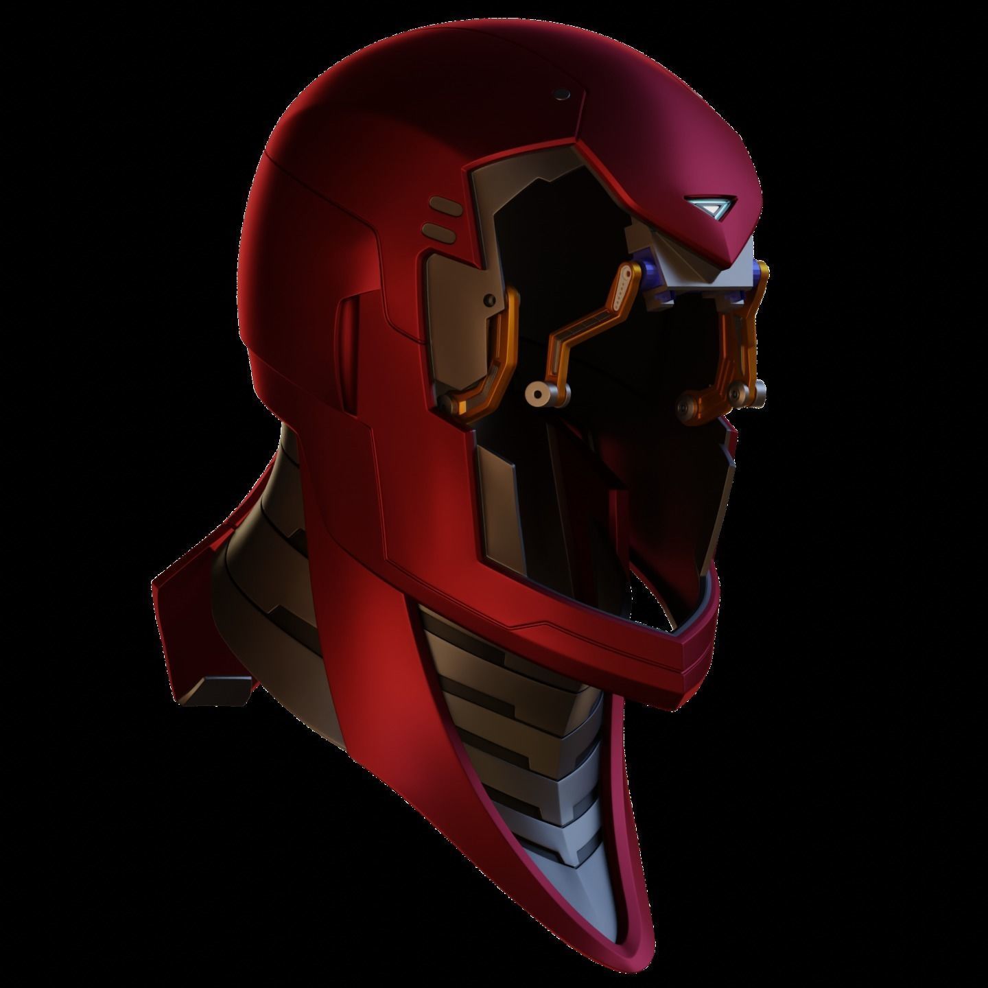 Ironman Model 51 Prime V2 Helmet with Interior Details 3D print model_10