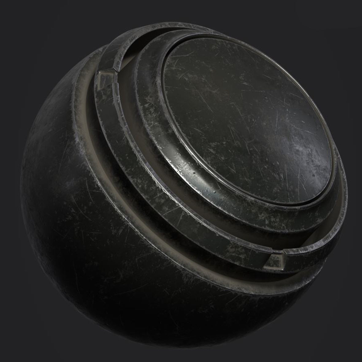 10 Steel Gun Materials 3D model_6