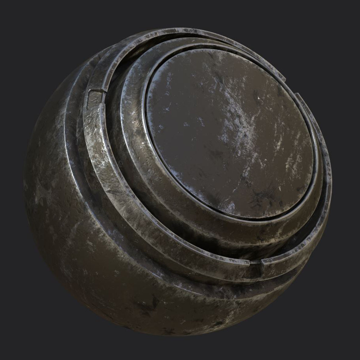 10 Steel Gun Materials 3D model_1