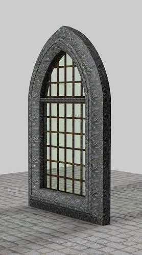 Gothic Arch Window Free 3D model