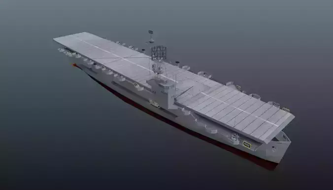 AirCraft Carrier TP-22 Low-poly 3D model