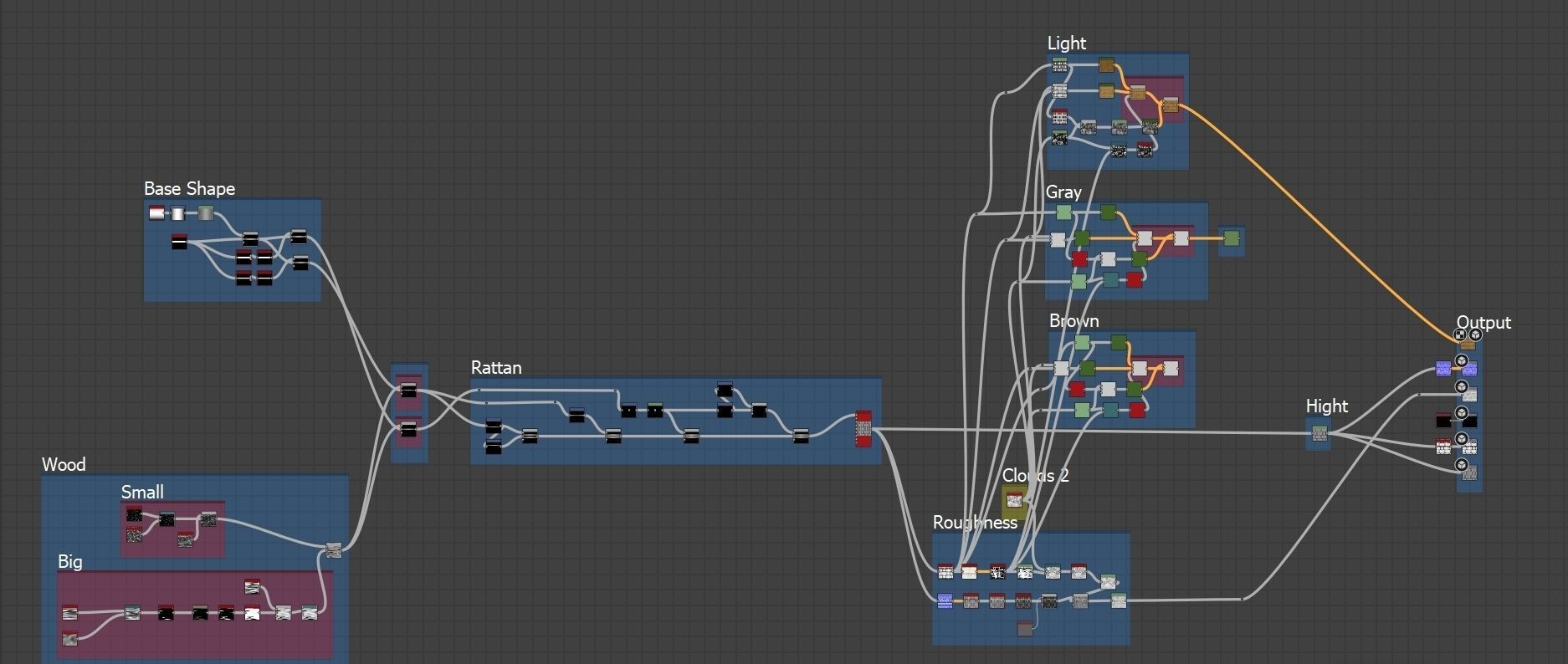 Brown Rattan Material Texture_4
