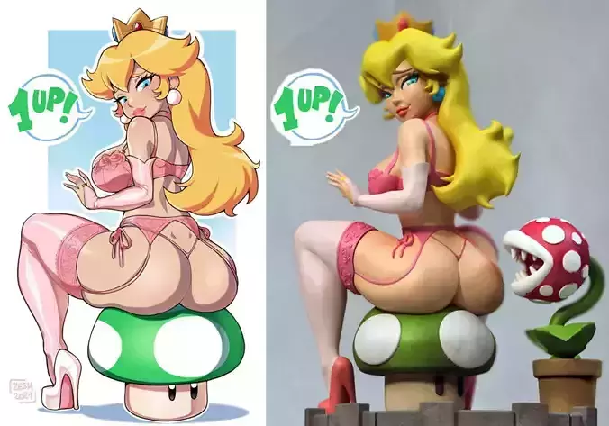 PEACH PRINCESS 3D print model