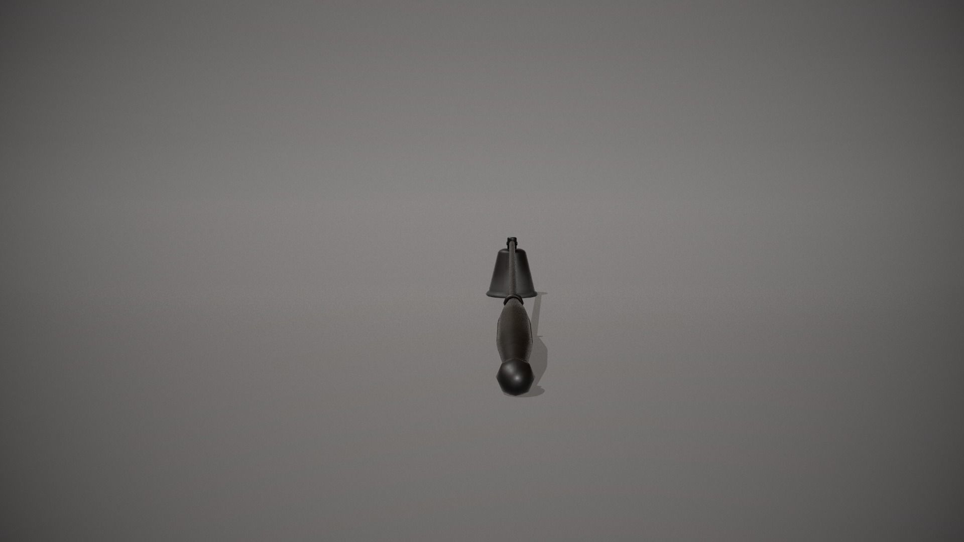 Black Candle Snuffer - Candle Douter - Candle Extinguisher Low-poly 3D model_8