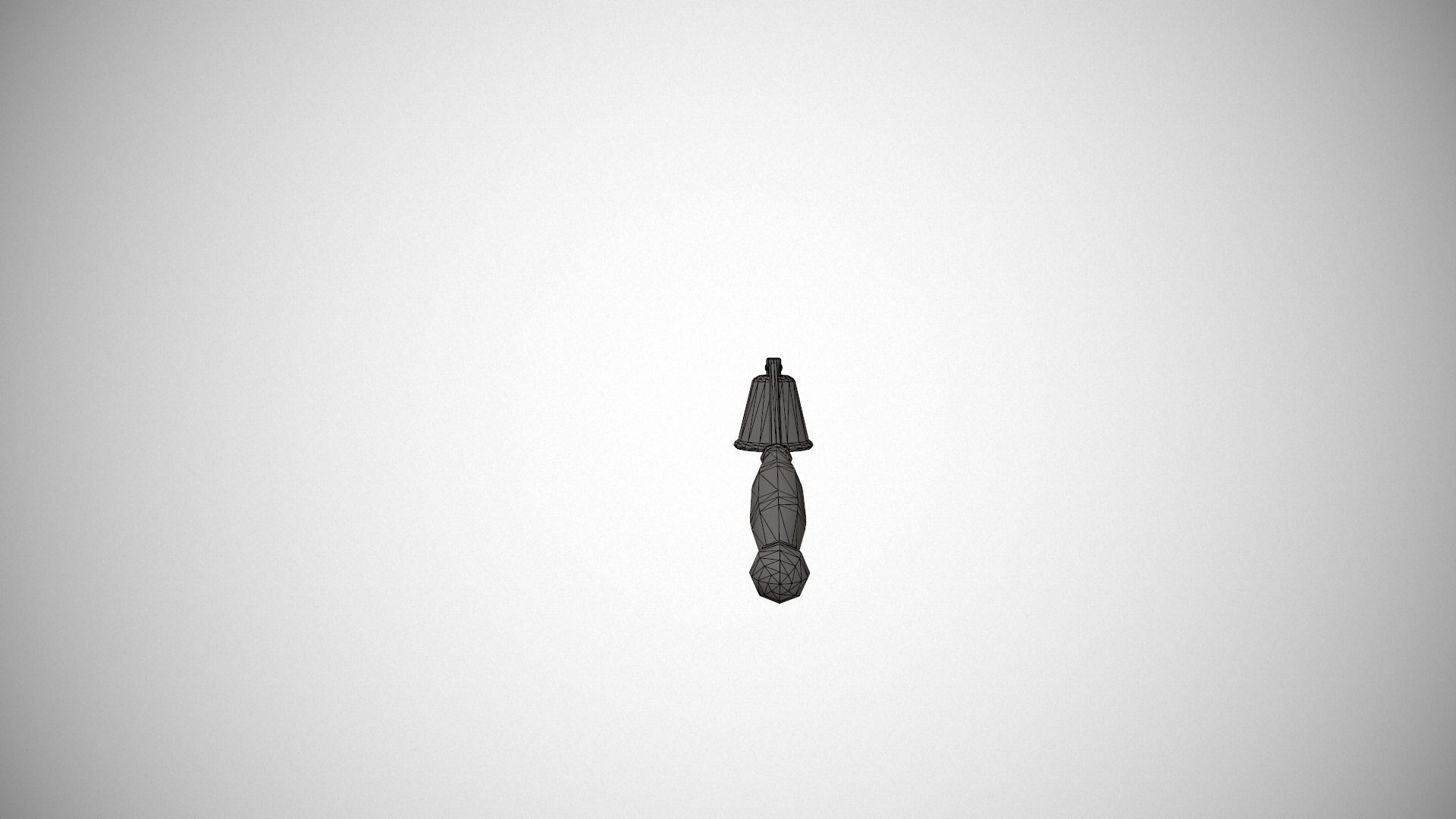 Black Candle Snuffer - Candle Douter - Candle Extinguisher Low-poly 3D model_21