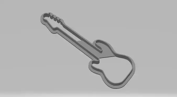 Base Guitar Cookie Cutter