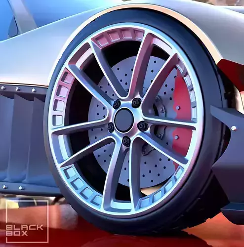 LOK Wheel set Front and Rear Separated Wheel Hub 3D print model