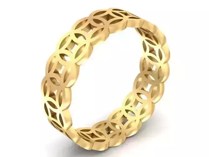 Modern Open Link Band Ring Unisex 2652