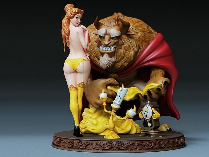 BEAUTY AND THE BEAST 3D print model