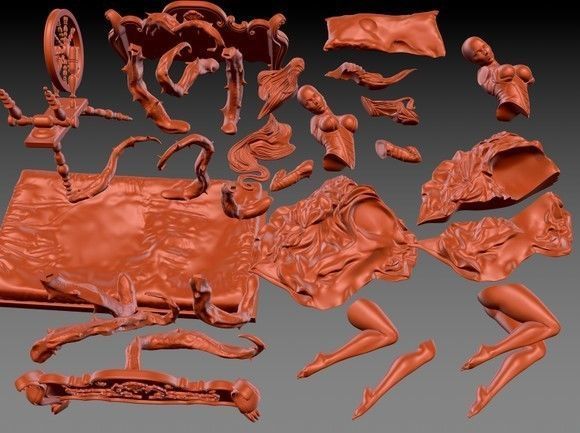 SLEEPING BEAUTY 3D print model_1