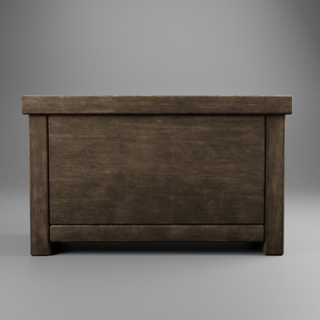 Chest Of Drawers Low-poly 3D model_3