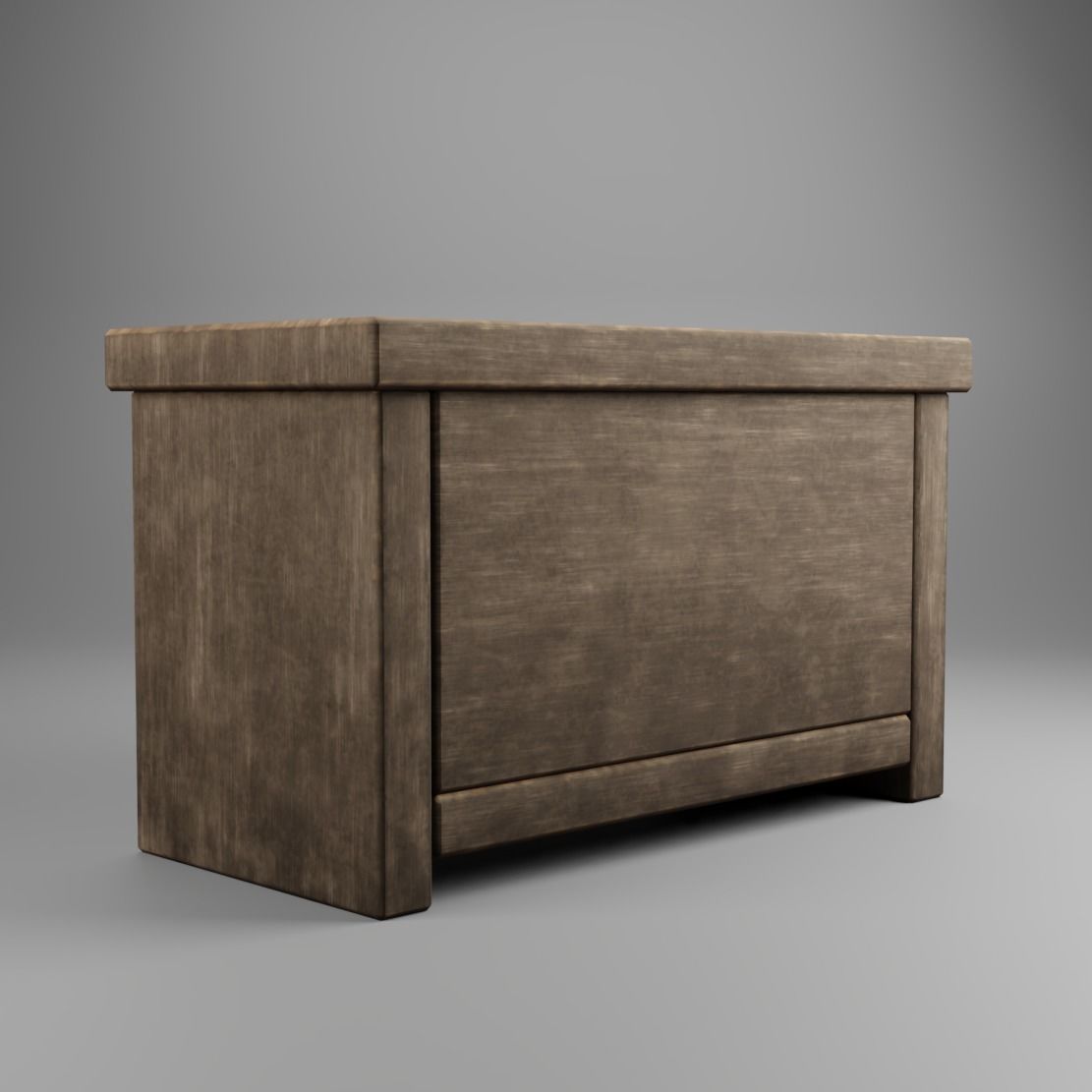 Chest Of Drawers Low-poly 3D model_2