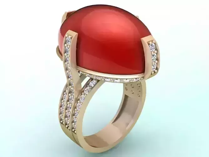 Gemstone Rings - Oval stone ring - Womens Rings