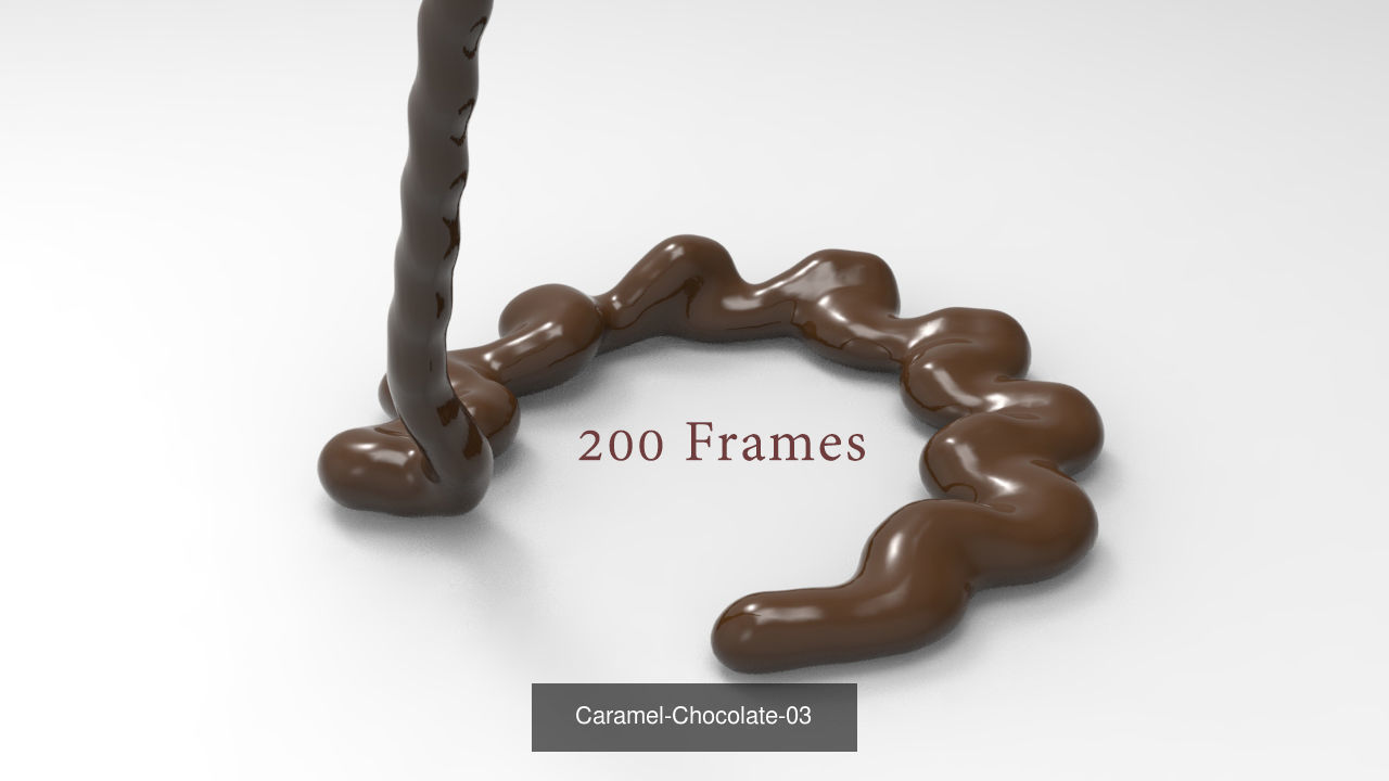 Caramel-Chocolate-Pack chocolate frame 3D Model Collection_8
