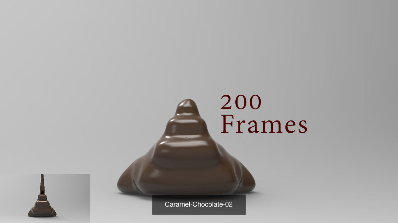 Caramel-Chocolate-Pack chocolate frame 3D Model Collection_7
