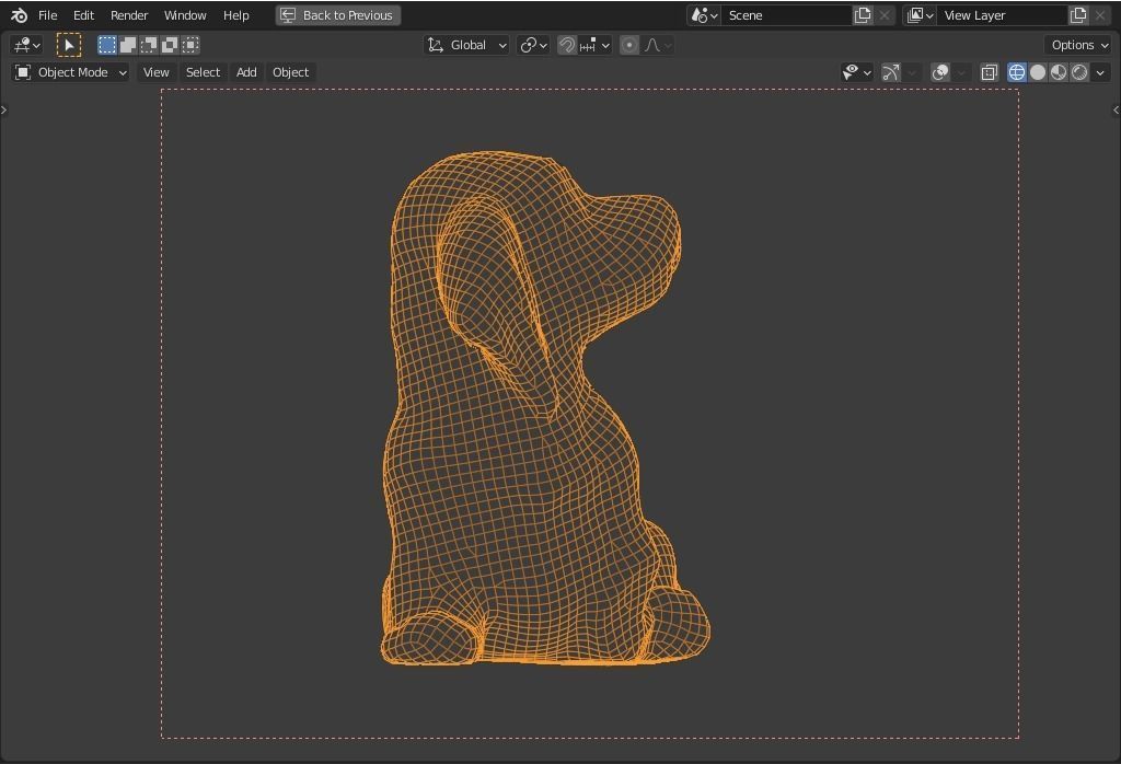 plaster dog Low-poly 3D model_13