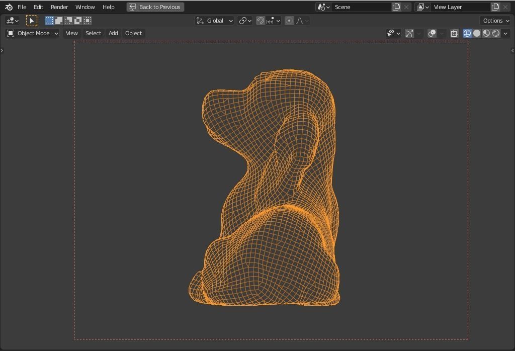 plaster dog Low-poly 3D model_10