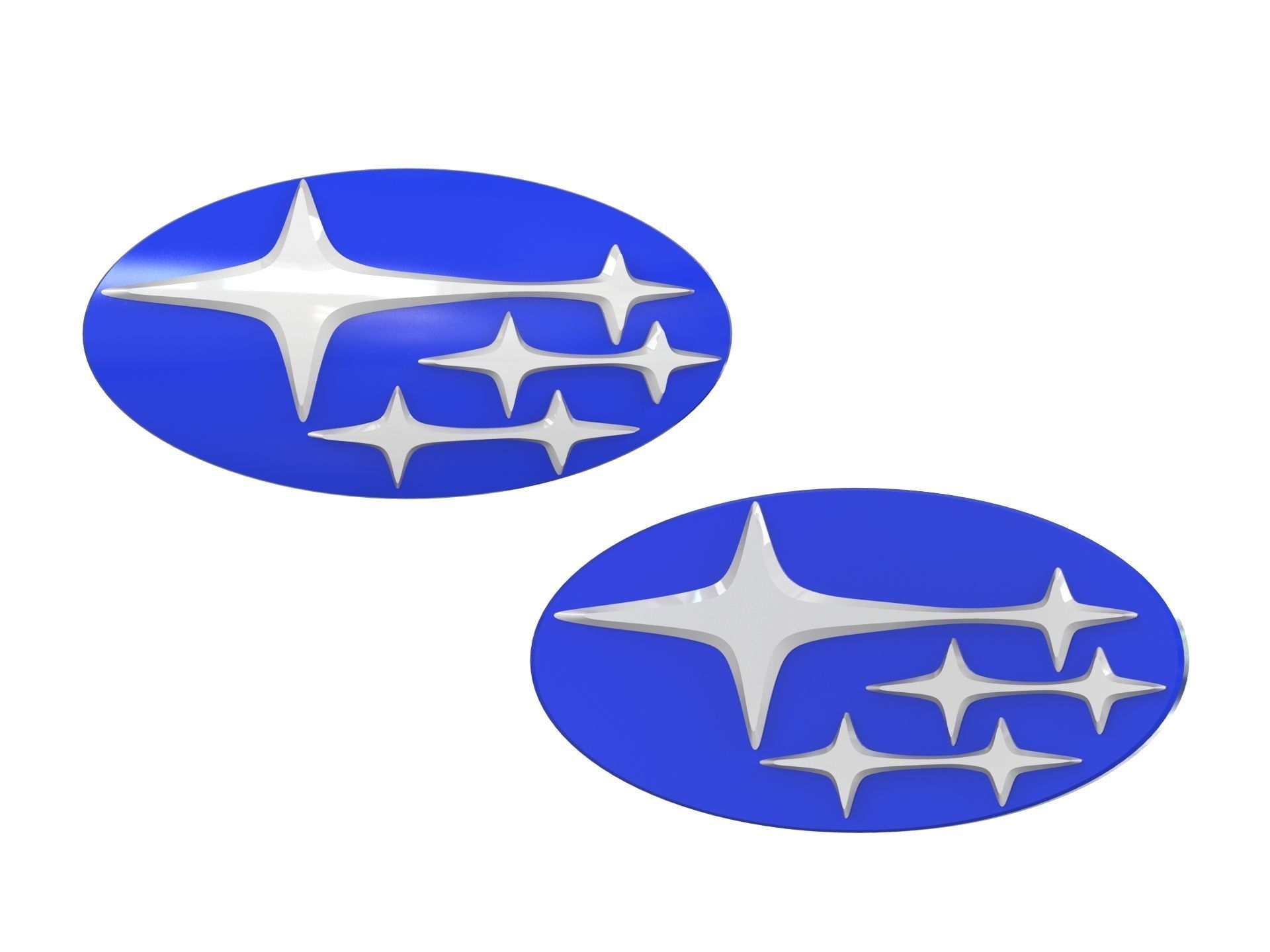 Subaru Logo 3D print model_4