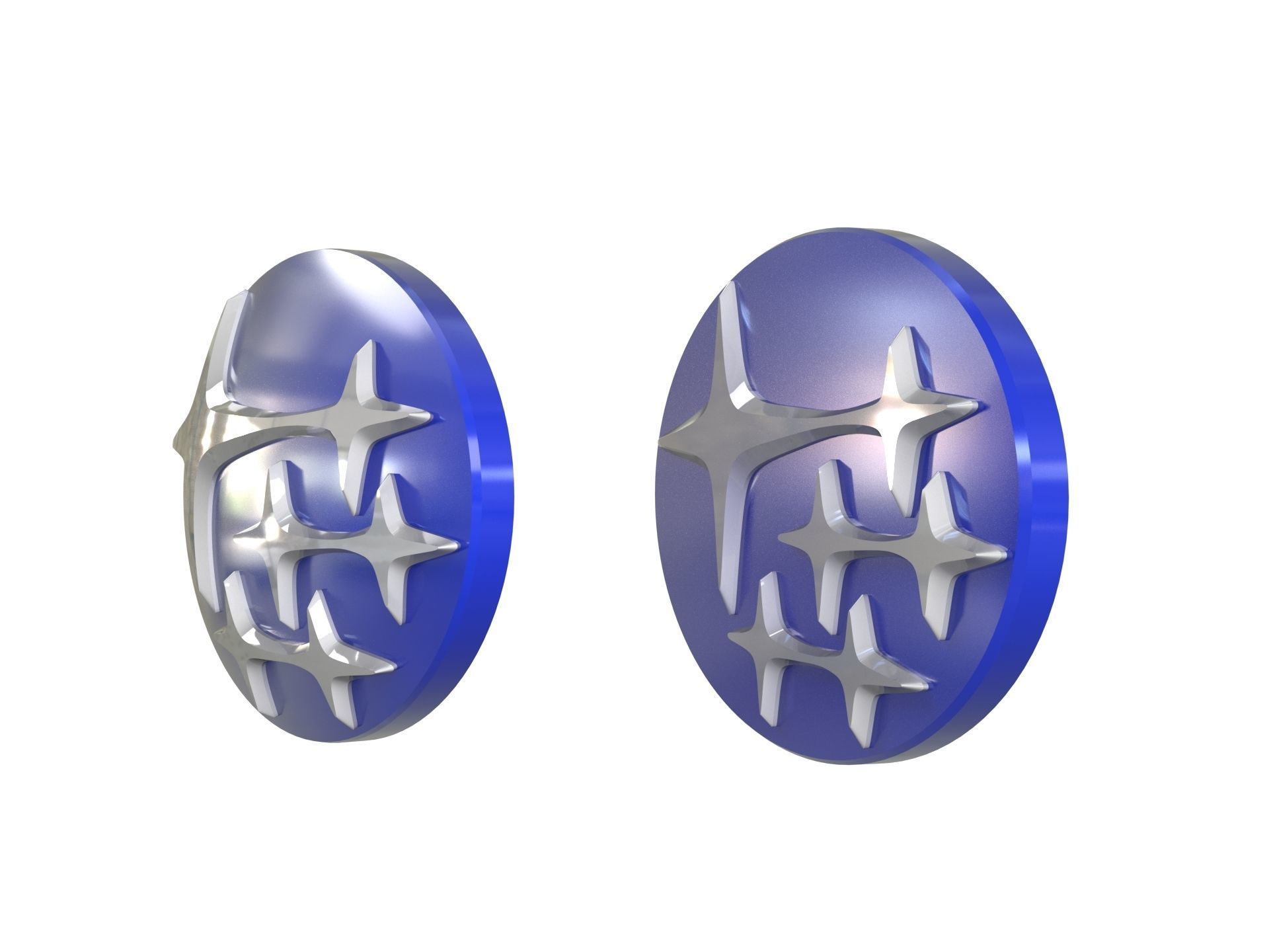 Subaru Logo 3D print model_2