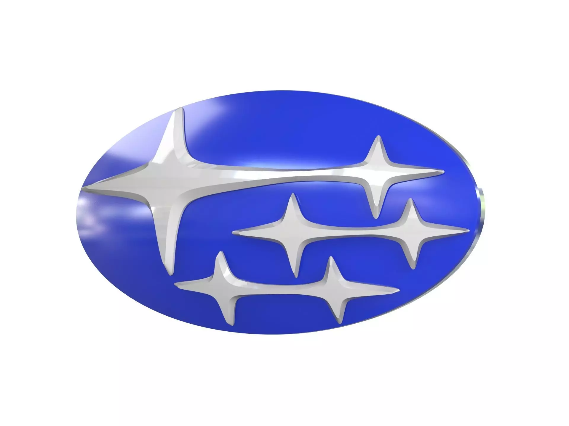 Subaru Logo 3D print model_0