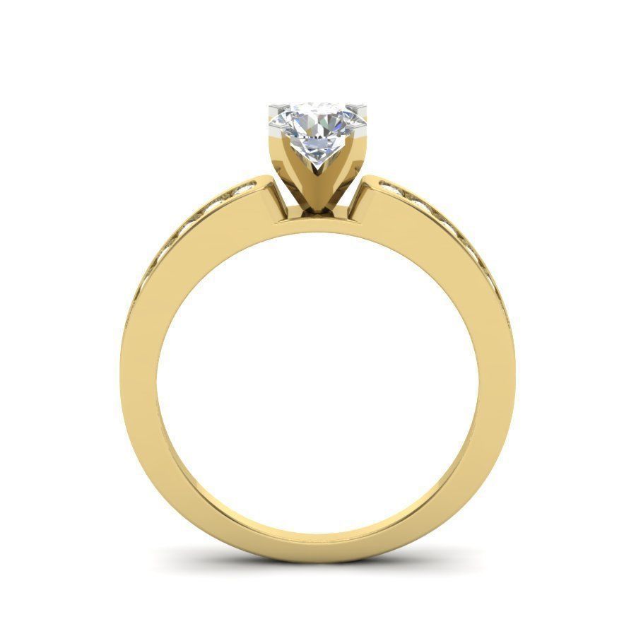 solitaire Engagement Rings 3dm stl render detail 3D print model 3D print model_5