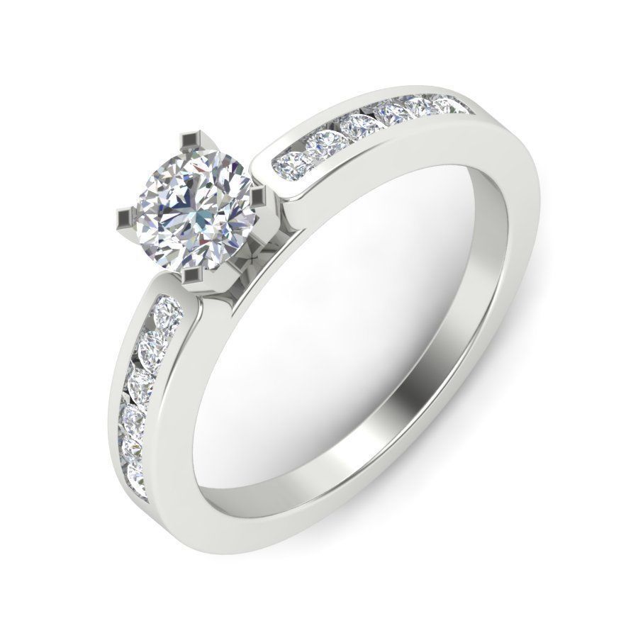 solitaire Engagement Rings 3dm stl render detail 3D print model 3D print model_20