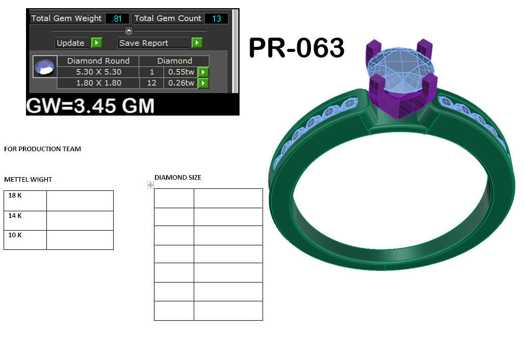 solitaire Engagement Rings 3dm stl render detail 3D print model 3D print model_10