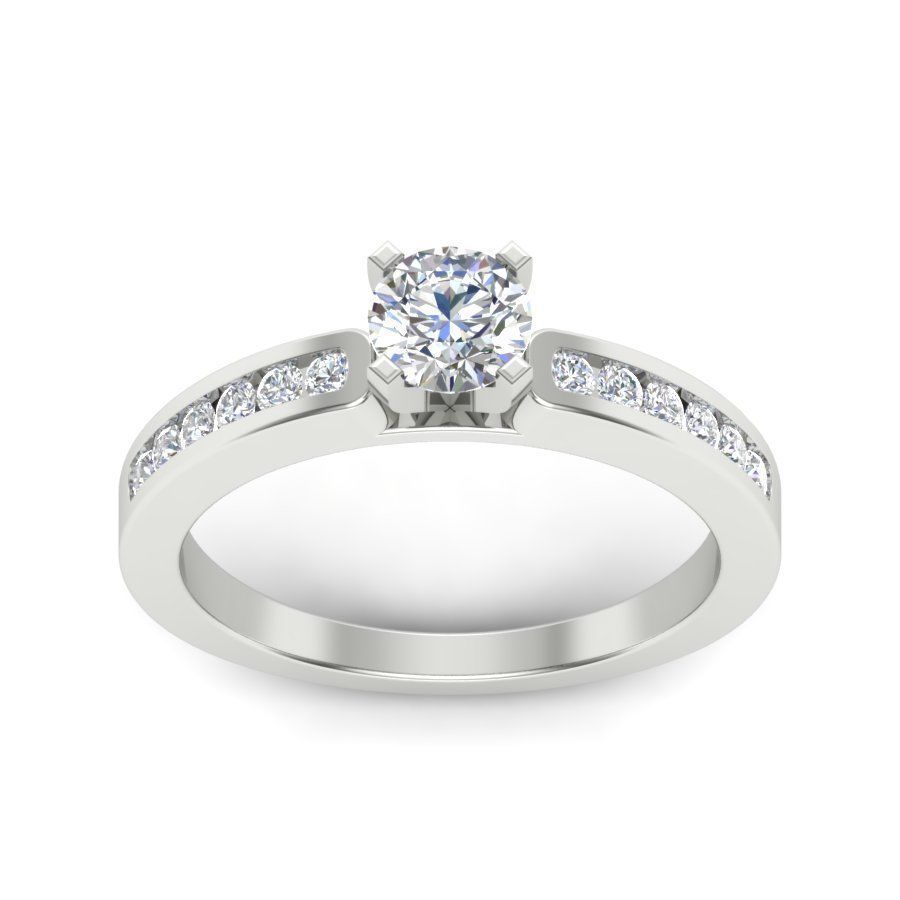 solitaire Engagement Rings 3dm stl render detail 3D print model 3D print model_14