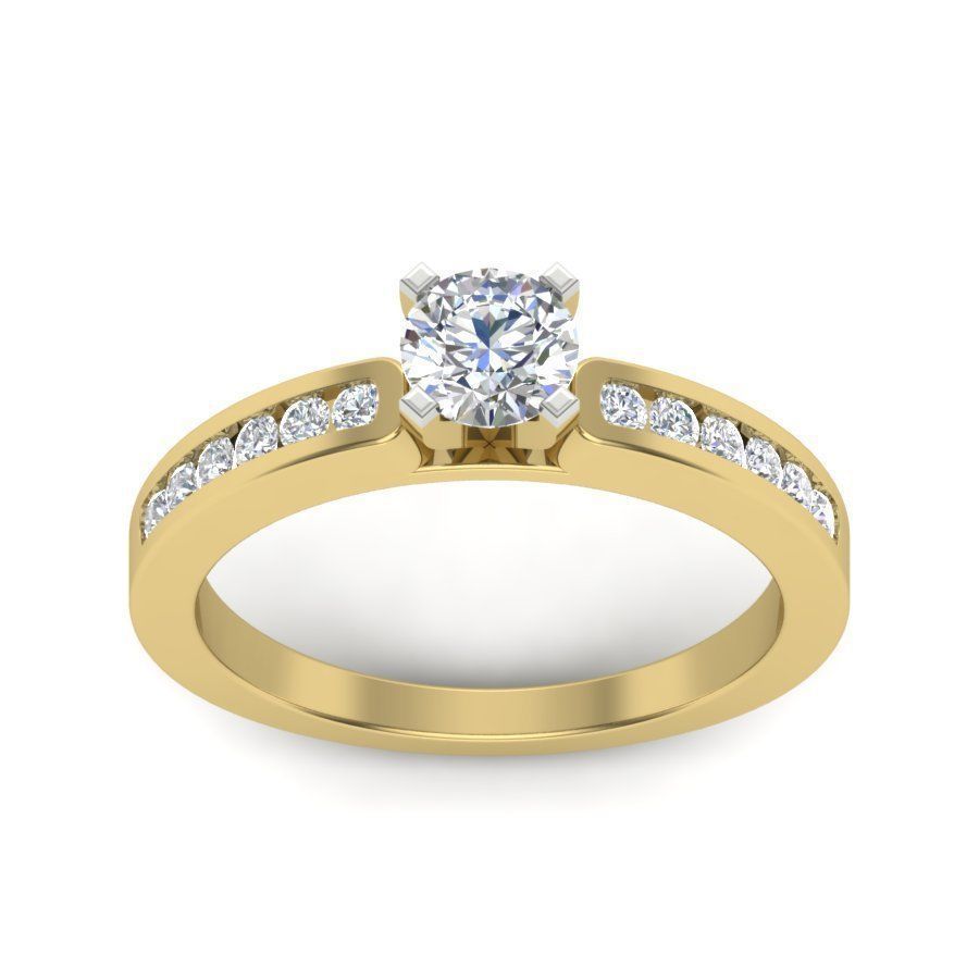 solitaire Engagement Rings 3dm stl render detail 3D print model 3D print model_4