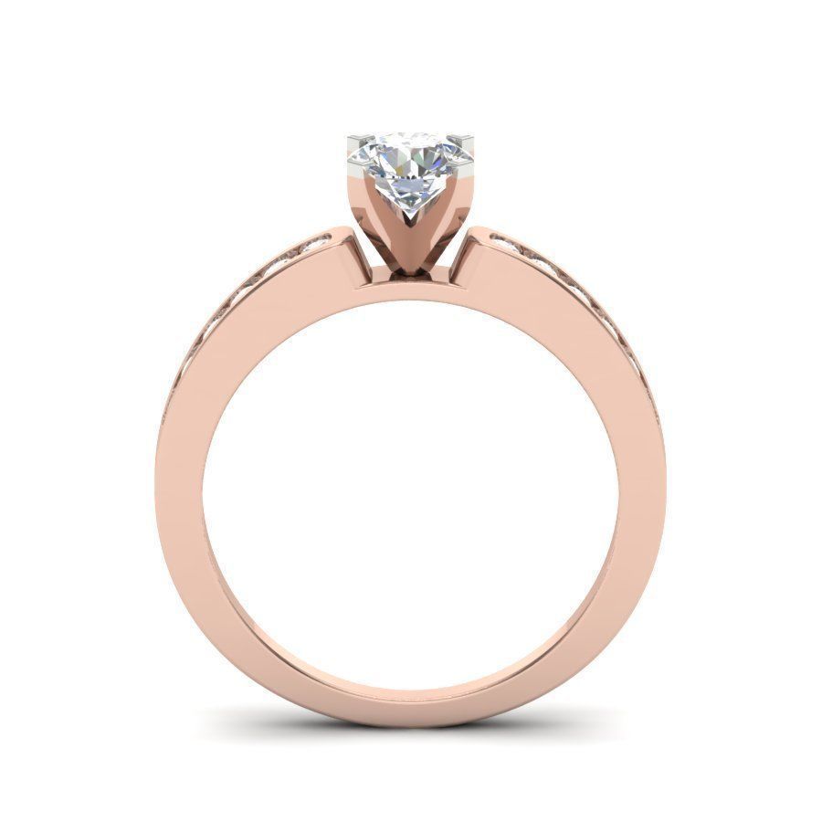 solitaire Engagement Rings 3dm stl render detail 3D print model 3D print model_17