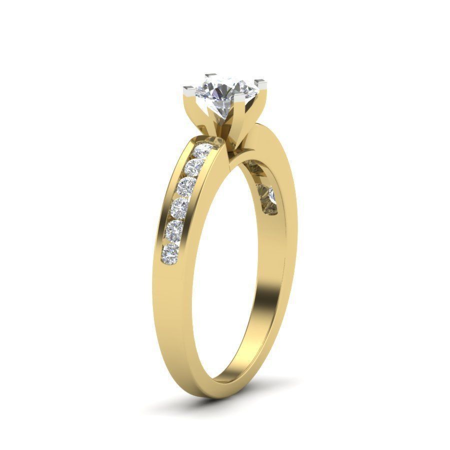 solitaire Engagement Rings 3dm stl render detail 3D print model 3D print model_16