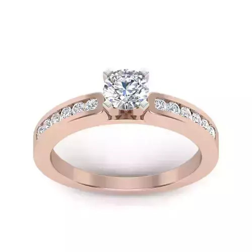 solitaire Engagement Rings 3dm stl render detail 3D print model