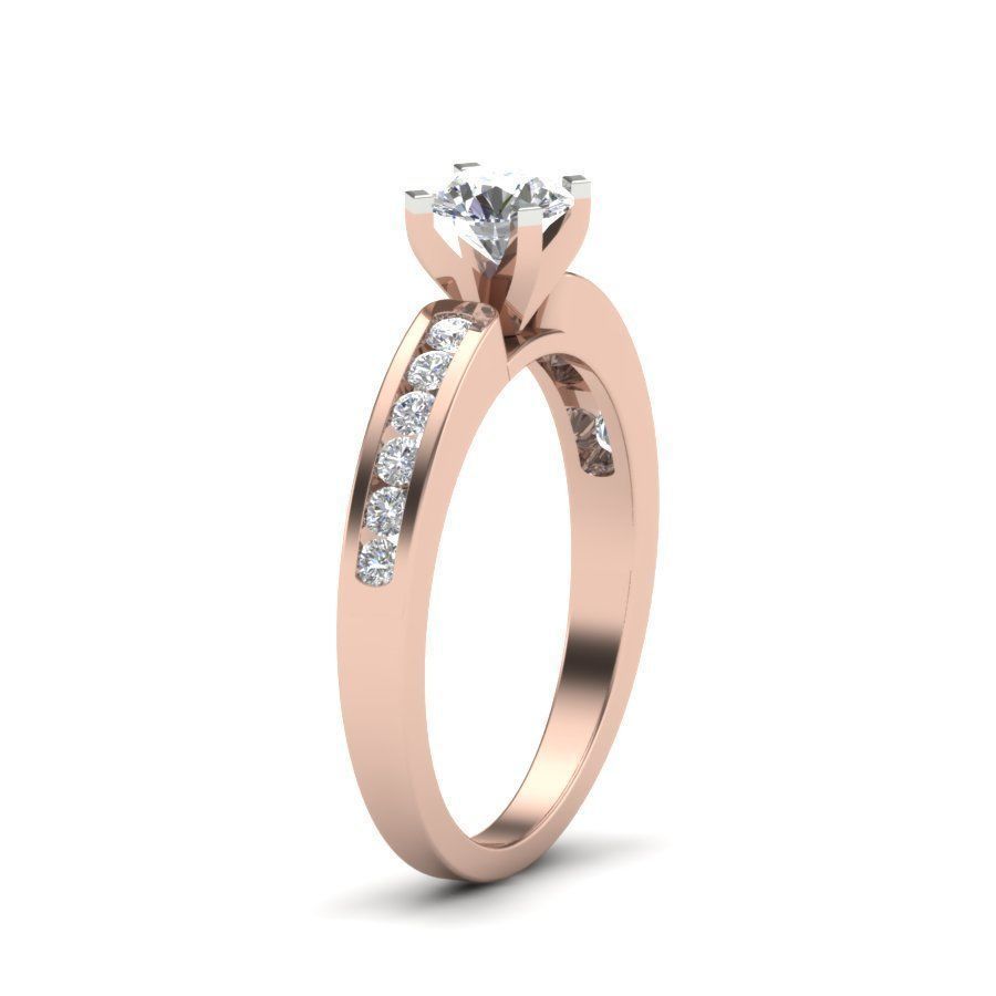 solitaire Engagement Rings 3dm stl render detail 3D print model 3D print model_11