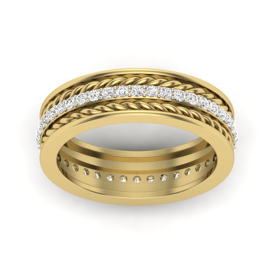 Solitaire Ring 3dm stl render detail 3D print model 3D print model_1