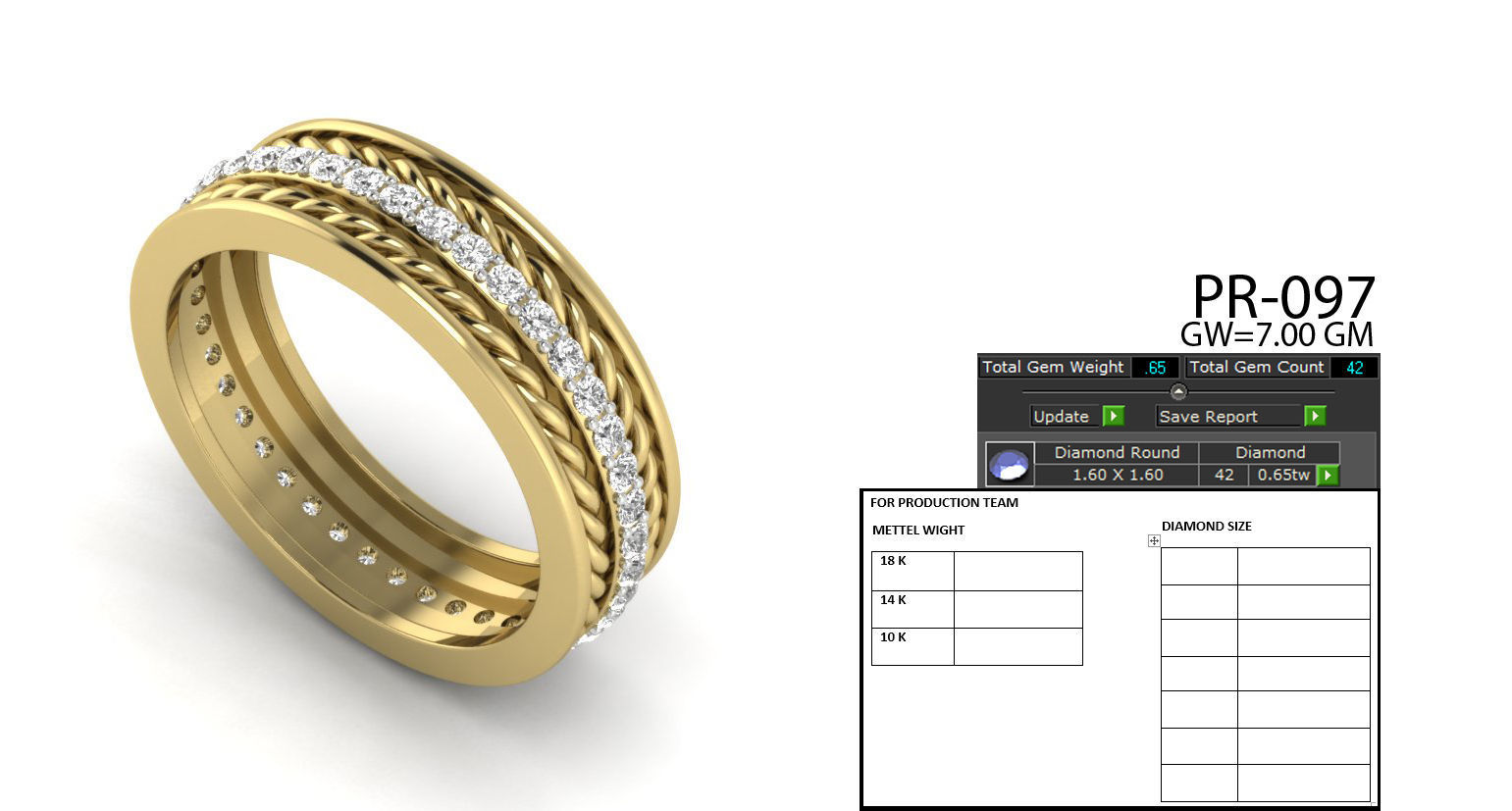 Solitaire Ring 3dm stl render detail 3D print model 3D print model_15