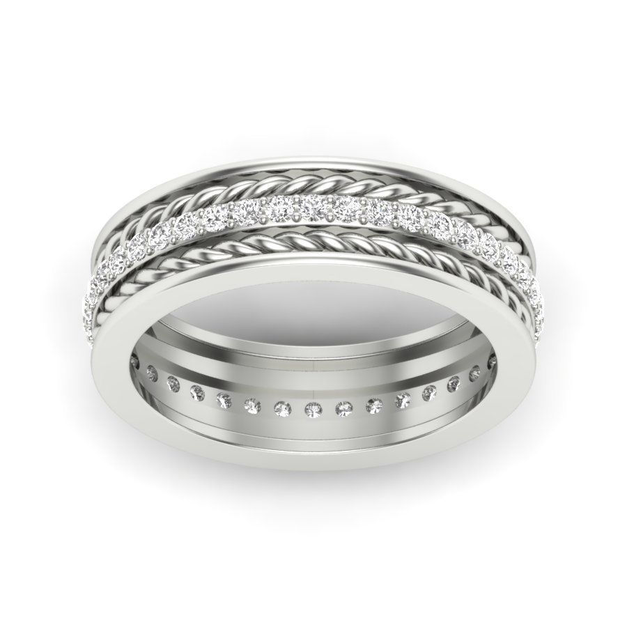 Solitaire Ring 3dm stl render detail 3D print model 3D print model_13