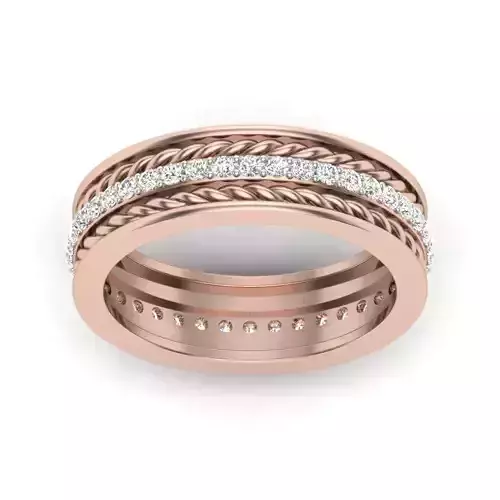 Solitaire Ring 3dm stl render detail 3D print model