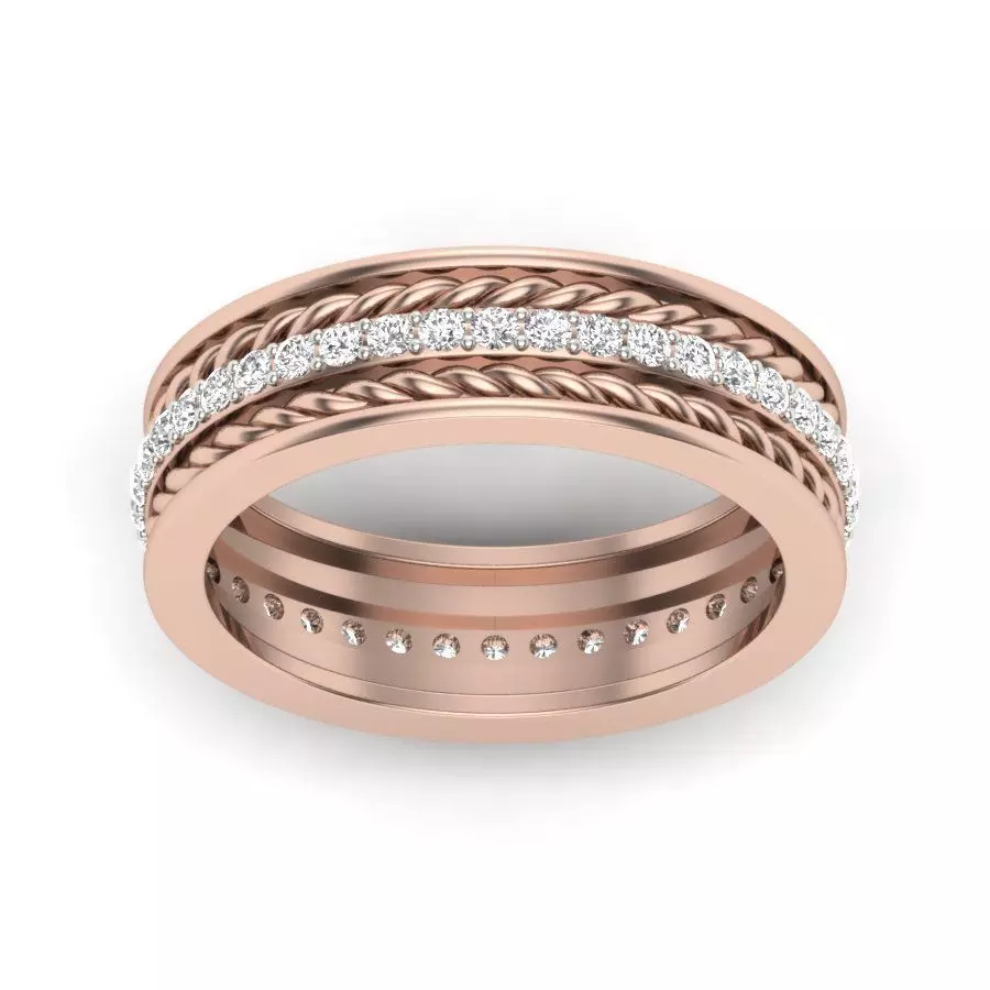 Solitaire Ring 3dm stl render detail 3D print model 3D print model_0