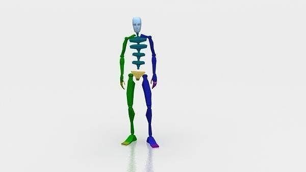 biped fighting facehit 3D model