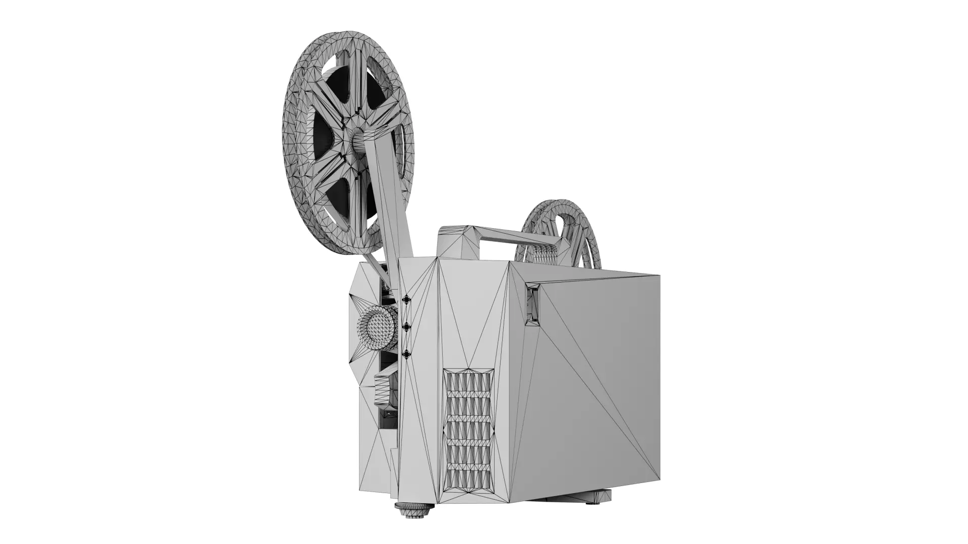 Eumig Mark S 807 Super Single Projector Low-poly 3D model_9