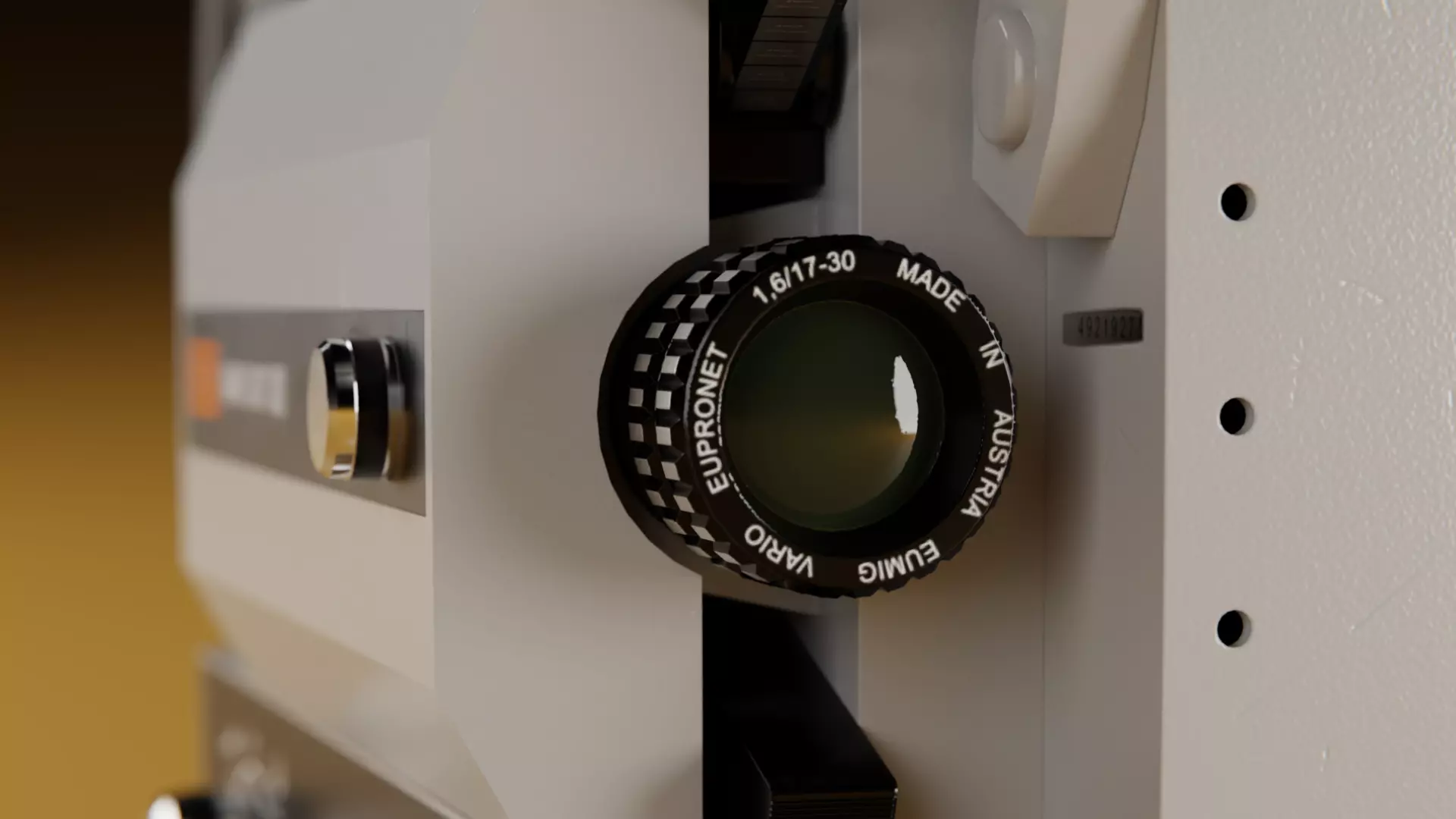 Eumig Mark S 807 Super Single Projector Low-poly 3D model_1