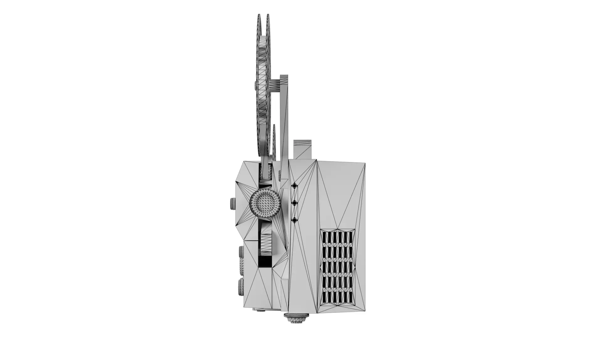 Eumig Mark S 807 Super Single Projector Low-poly 3D model_14